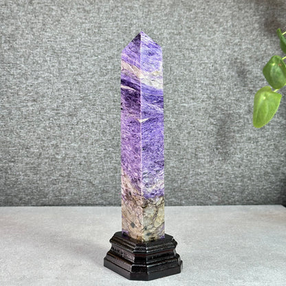 Charoite Tower with Base