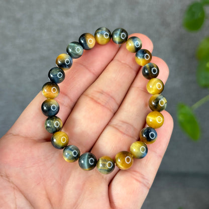 Natural Eagle Eye Bracelet Size 8 mm