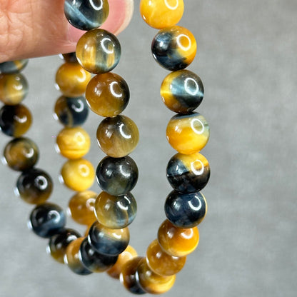 Natural Eagle Eye Bracelet Size 8 mm