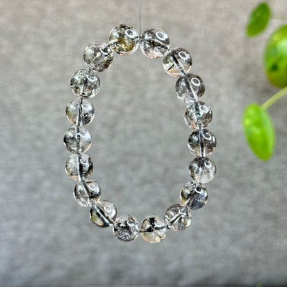 Bracelet Herkimer Noir Clair Taille 11 mm