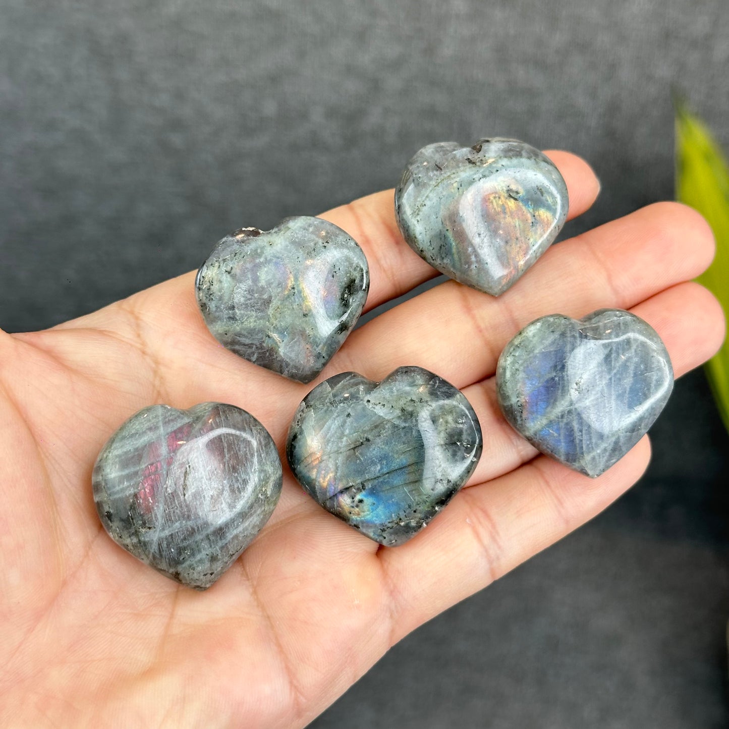 Natural Labradorite Heart Figurine