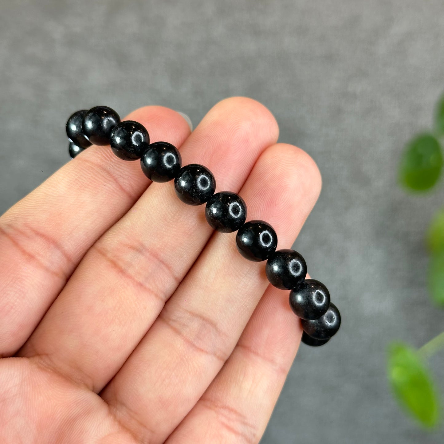 Natural Shungite Bracelet Size 8 mm