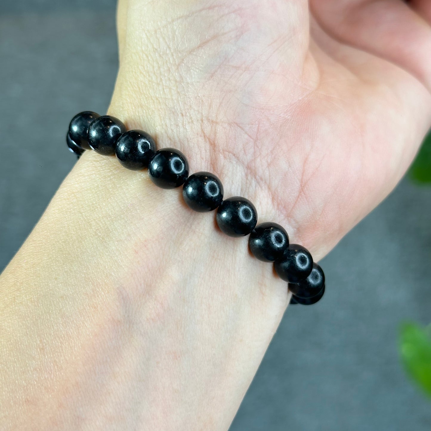 Natural Shungite Bracelet Size 8 mm