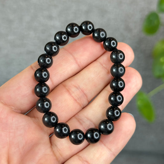 Natural Shungite Bracelet Size 8 mm