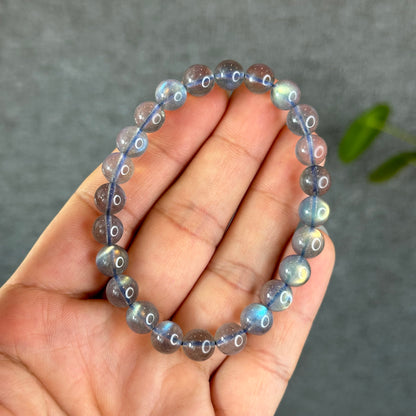 Natural Translucent Labradorite Bracelet Size 7.5