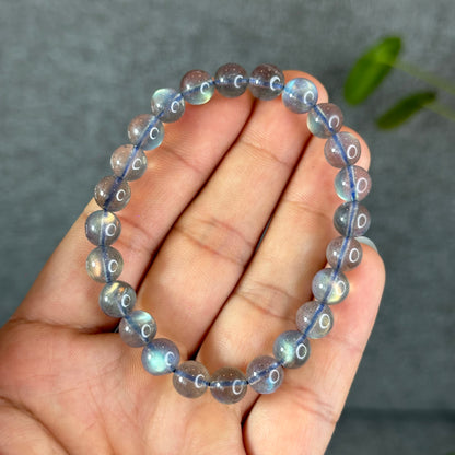 Natural Translucent Labradorite Bracelet Size 7.5