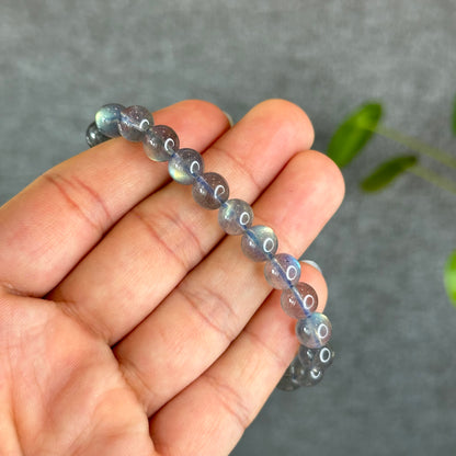 Natural Translucent Labradorite Bracelet Size 7.5