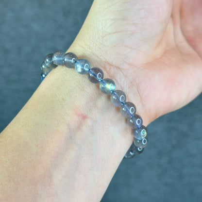 Natural Translucent Labradorite Bracelet Size 7.5