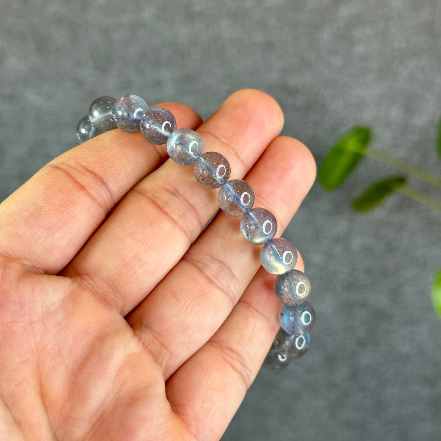 Natural Translucent Labradorite Bracelet Size 9