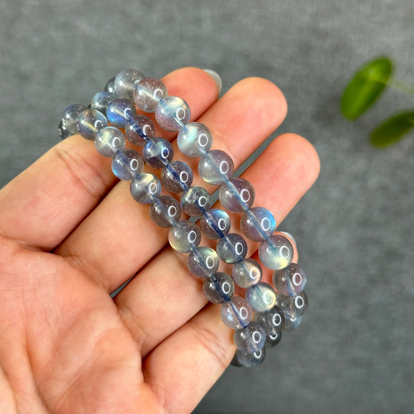 Natural Translucent Labradorite Bracelet Size 7.5