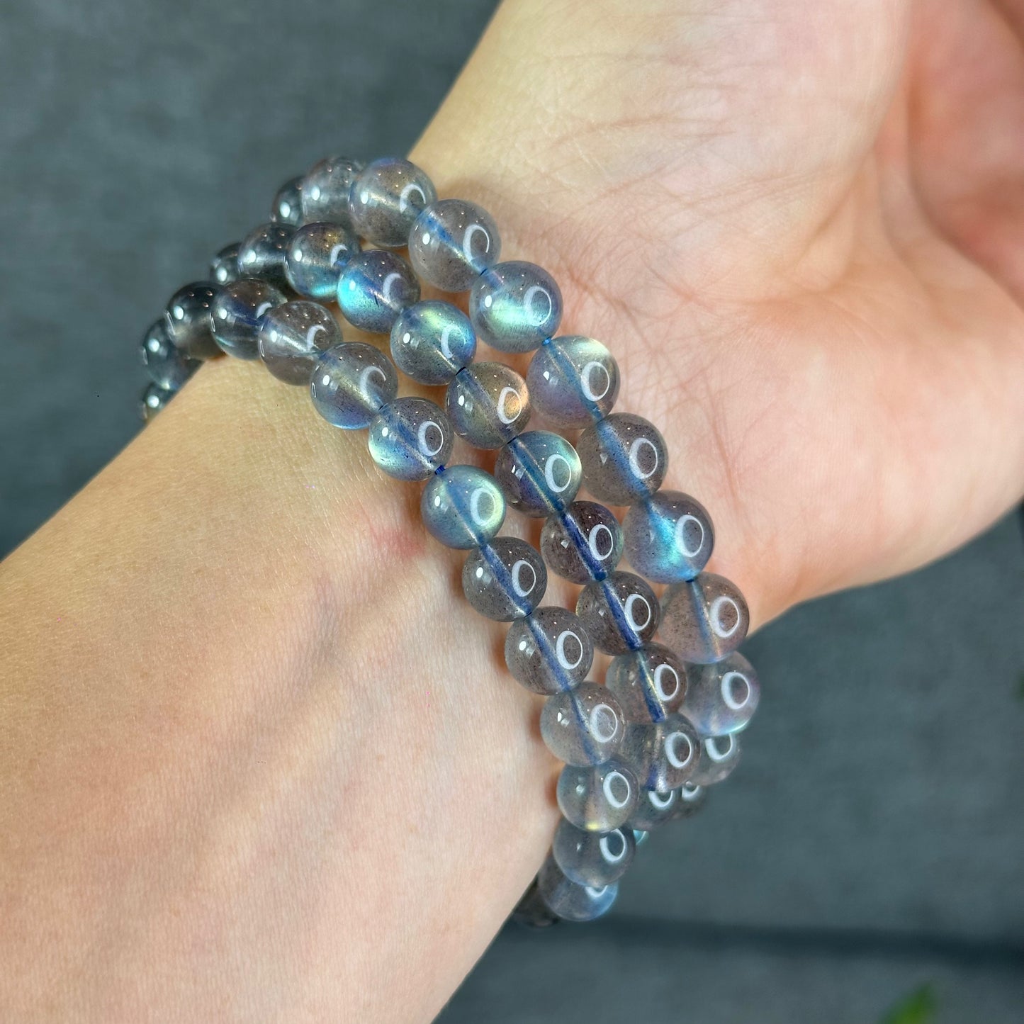 Natural Translucent Labradorite Bracelet Size 9