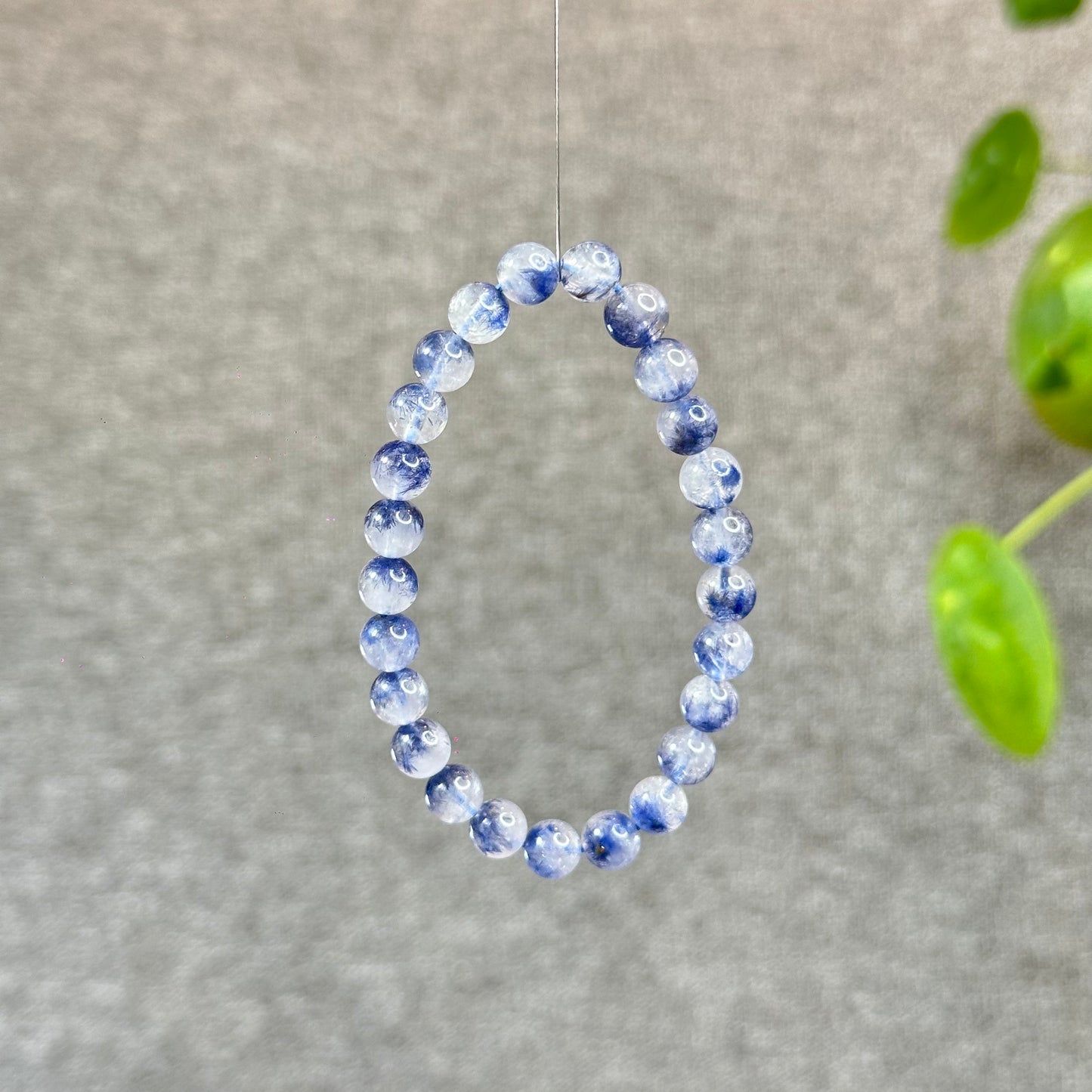 Natural Dumortierite  Bracelet Size 7.4 mm