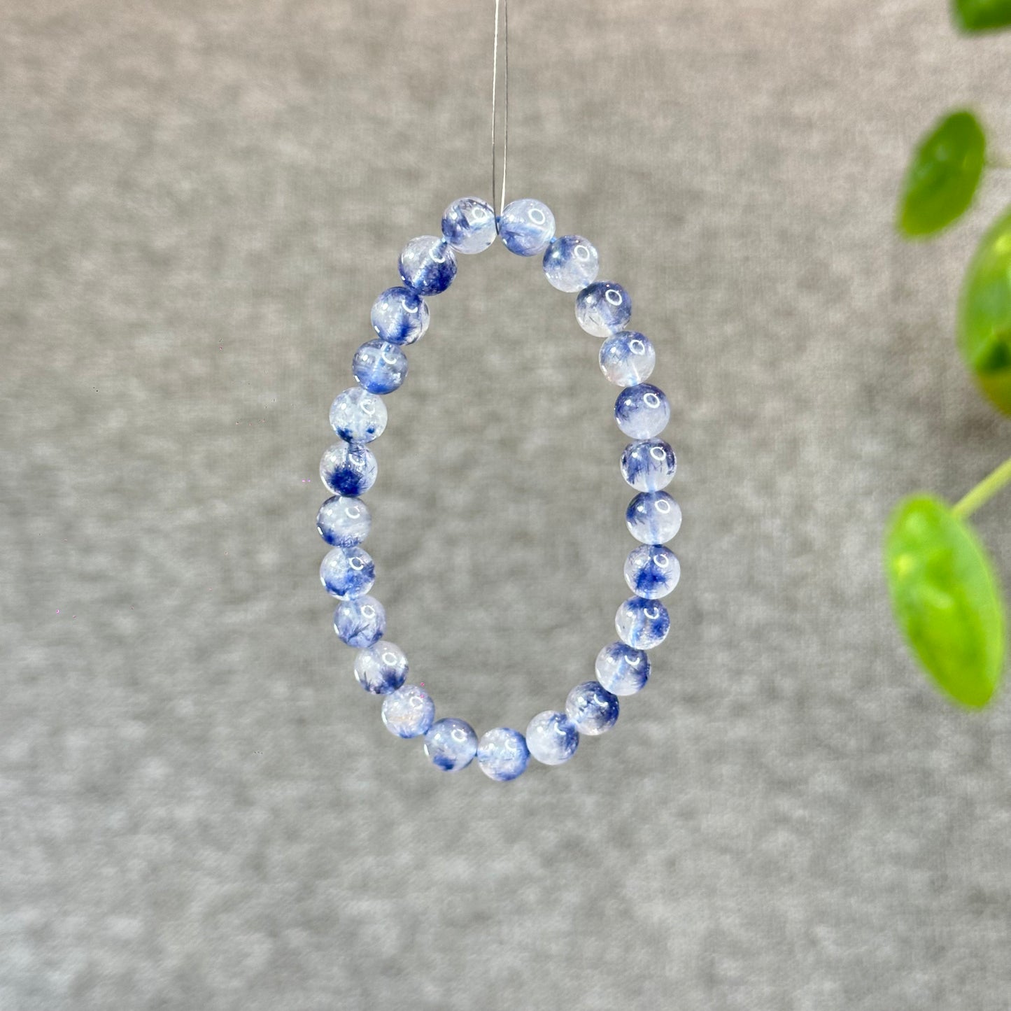 Natural Dumortierite  Bracelet Size 7.4 mm