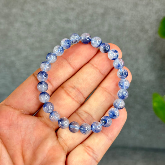 Natural Dumortierite  Bracelet Size 7.4 mm