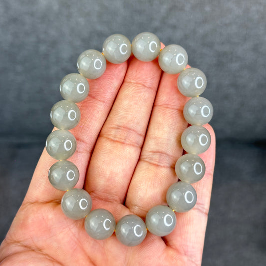 Natural Hetian Nephrite Jade Bracelet size 11.8 mm