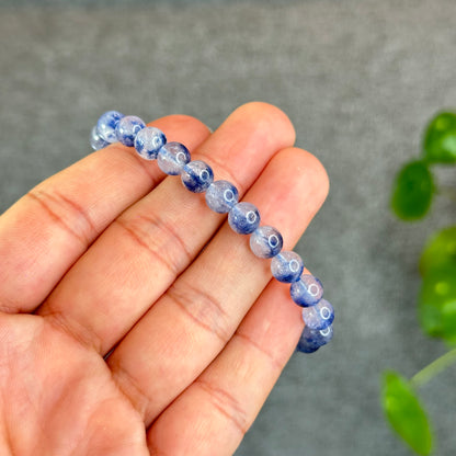 Natural Dumortierite  Bracelet Size 7.4 mm