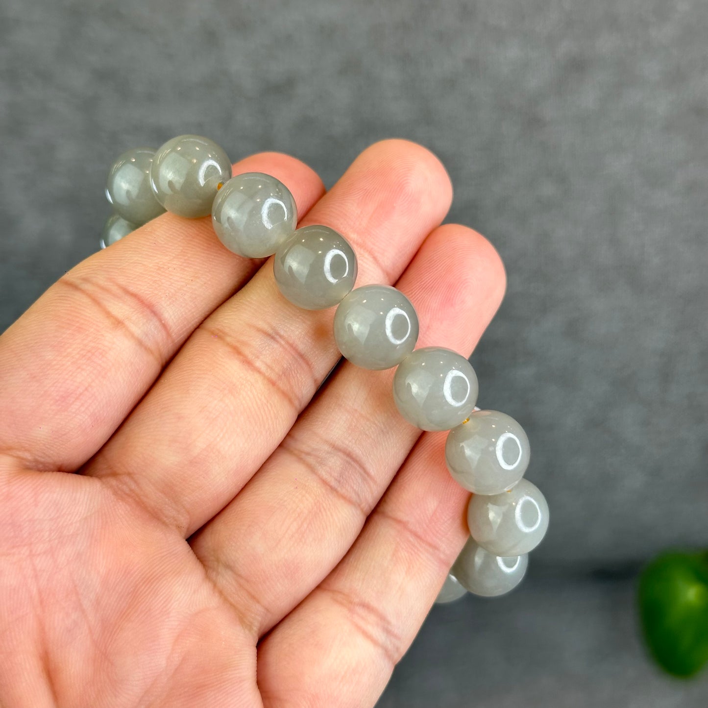 Natural Hetian Nephrite Jade Bracelet size 11.8 mm