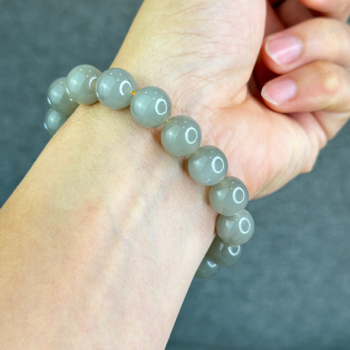 Natural Hetian Nephrite Jade Bracelet size 11.8 mm