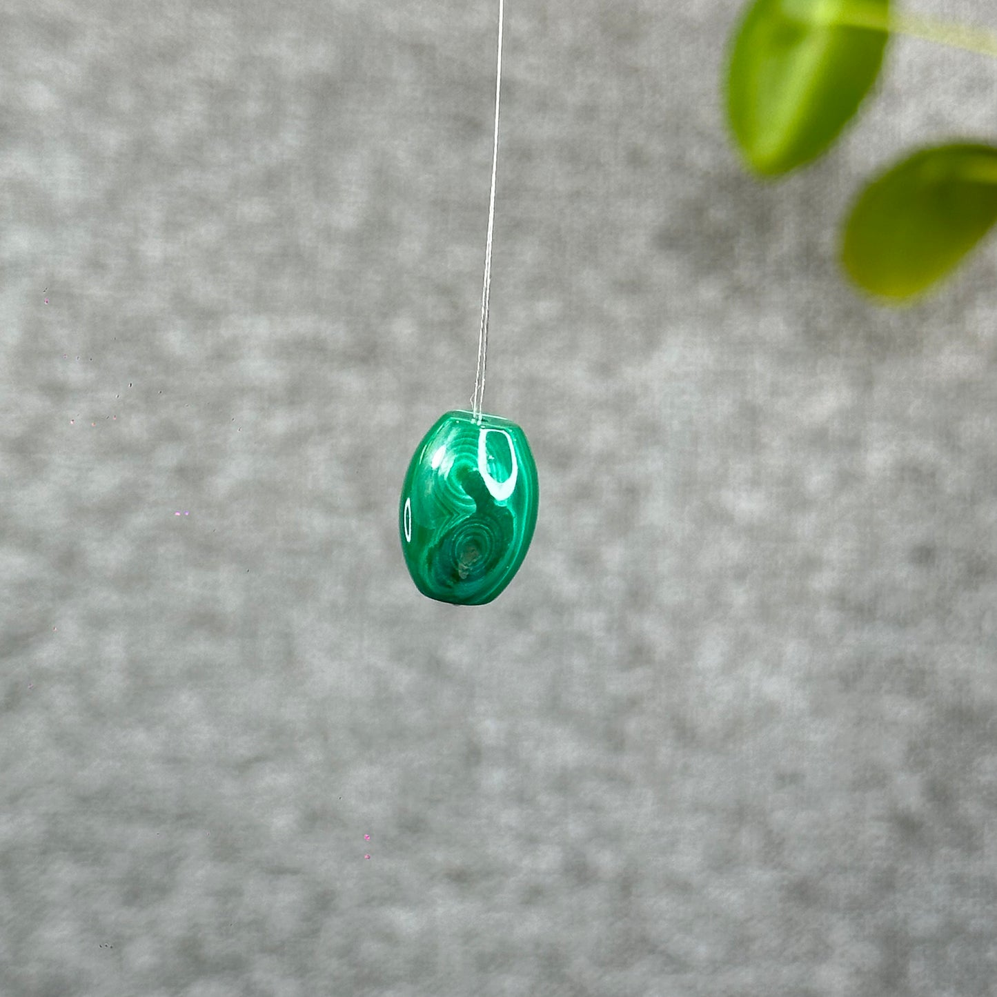 Natural Malachite Lu Thong Charm