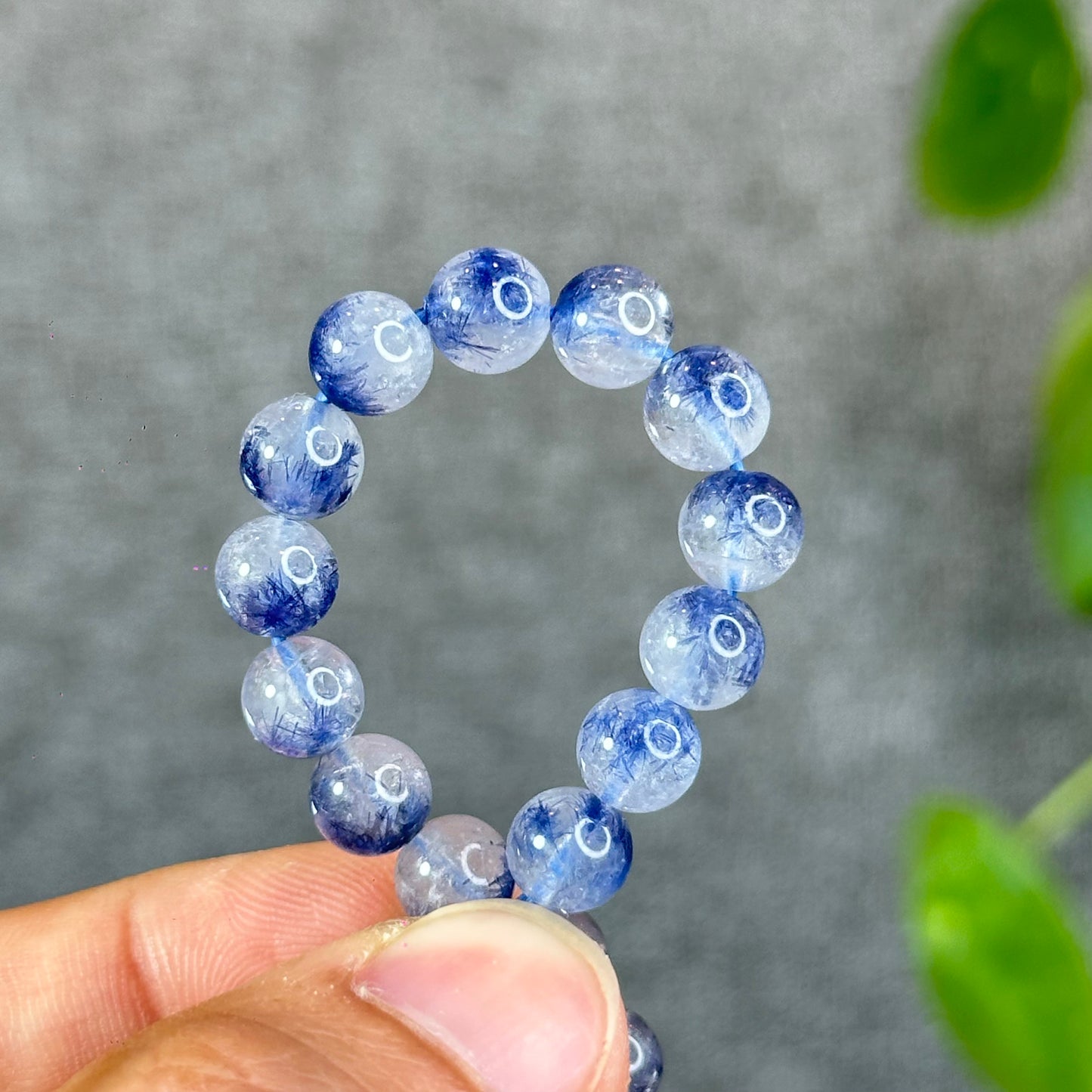Natural Dumortierite  Bracelet Size 7.4 mm