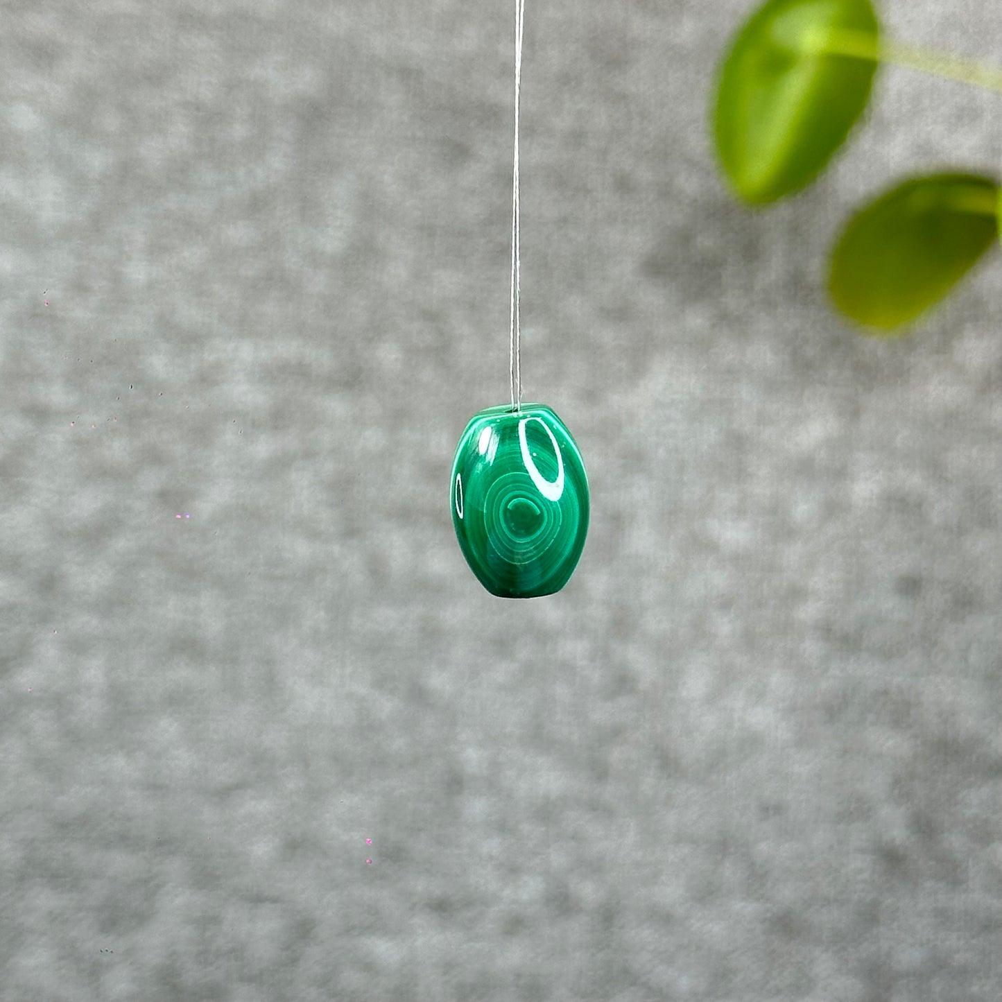 Natural Malachite Lu Thong Charm