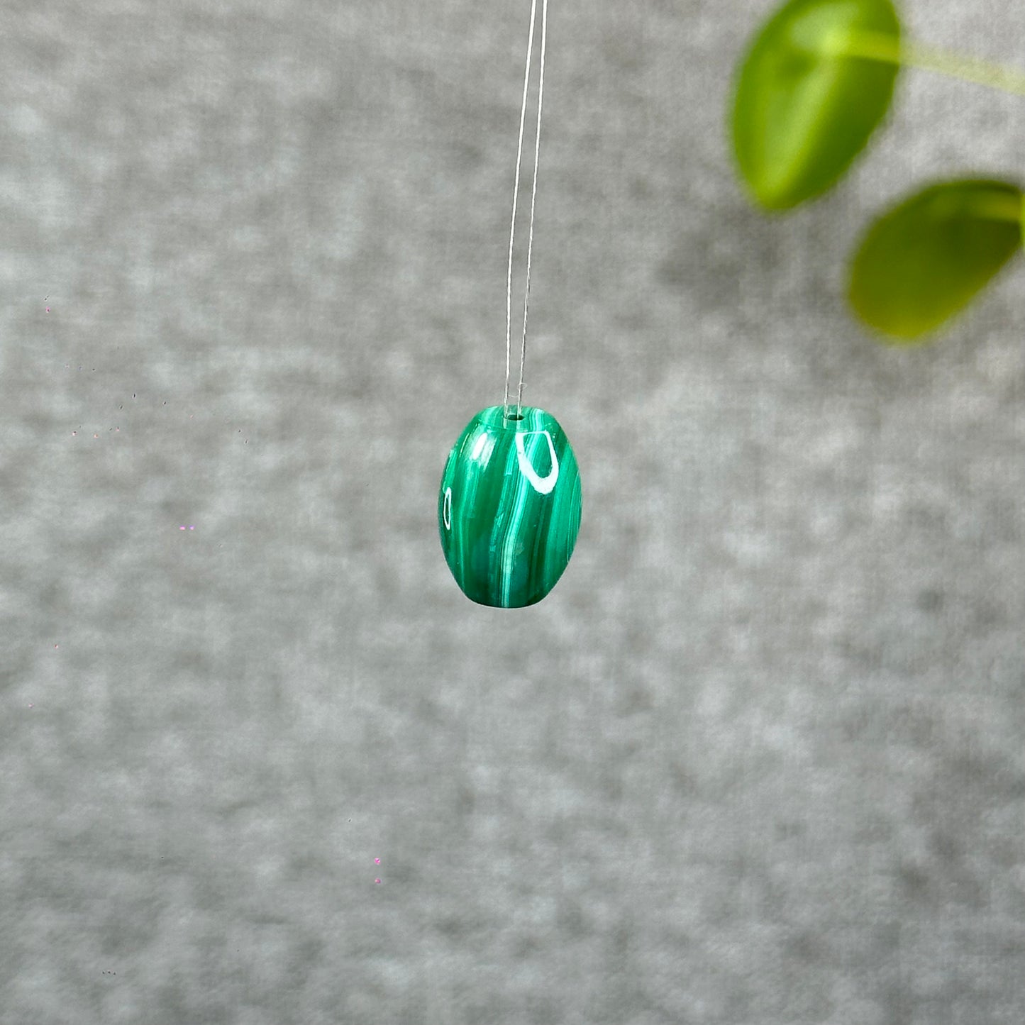 Natural Malachite Lu Thong Charm
