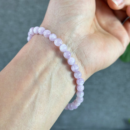 Natural Kunzite Bracelete Size 6 mm