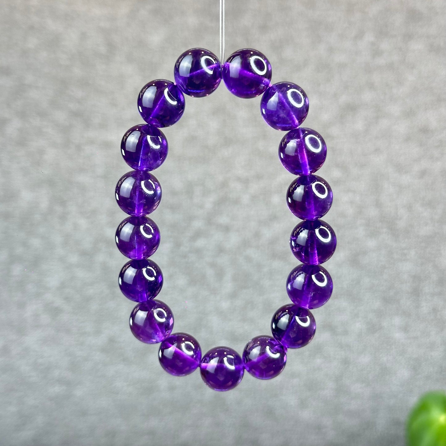 Natural Uraguay Dark Amethyst Bracelet Size 12.5 mm
