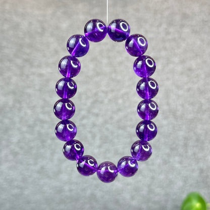 Natural Uraguay Dark Amethyst Bracelet Size 12.5 mm