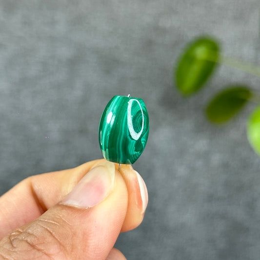 Natural Malachite Lu Thong Charm