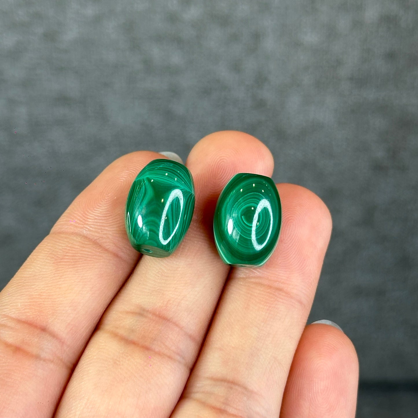 Natural Malachite Lu Thong Charm