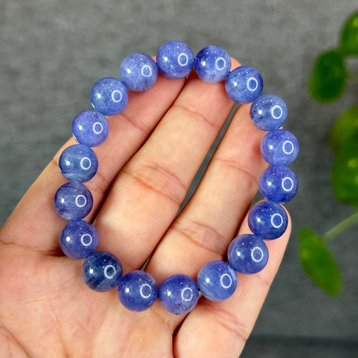 Natural Tanzanite Bracelet Size 10.6 mm