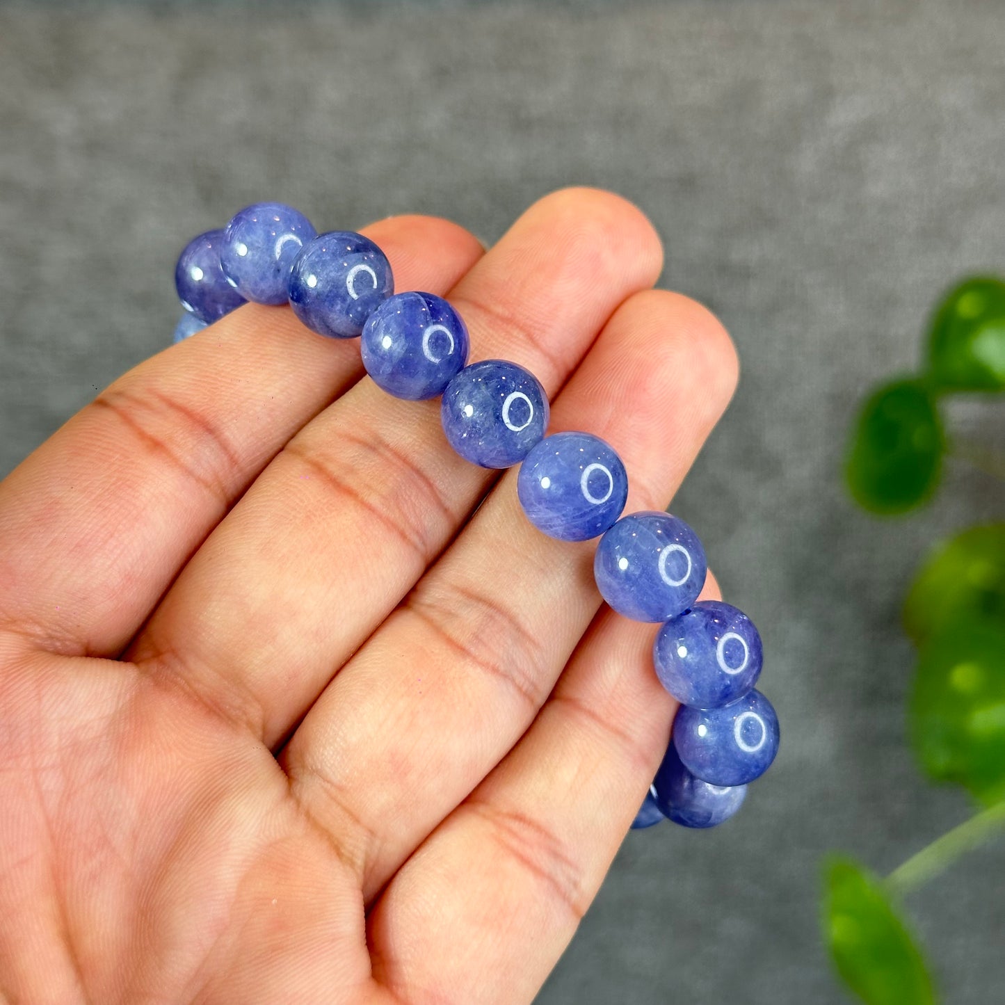 Natural Tanzanite Bracelet Size 10.6 mm