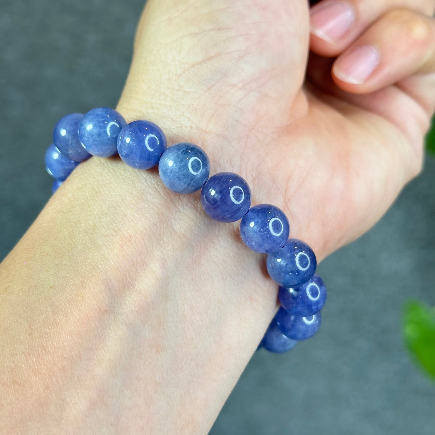 Natural Tanzanite Bracelet Size 10.6 mm