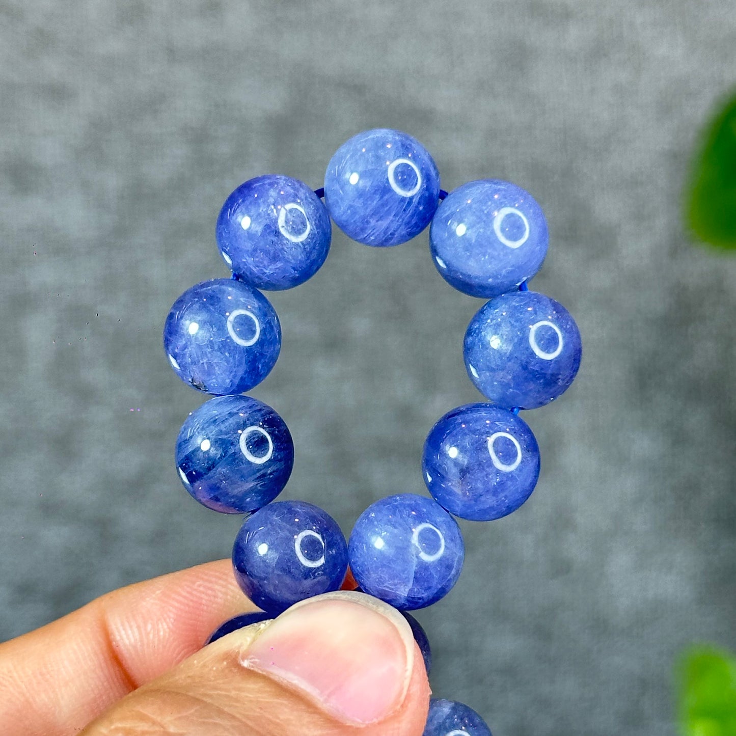 Natural Tanzanite Bracelet Size 10.6 mm