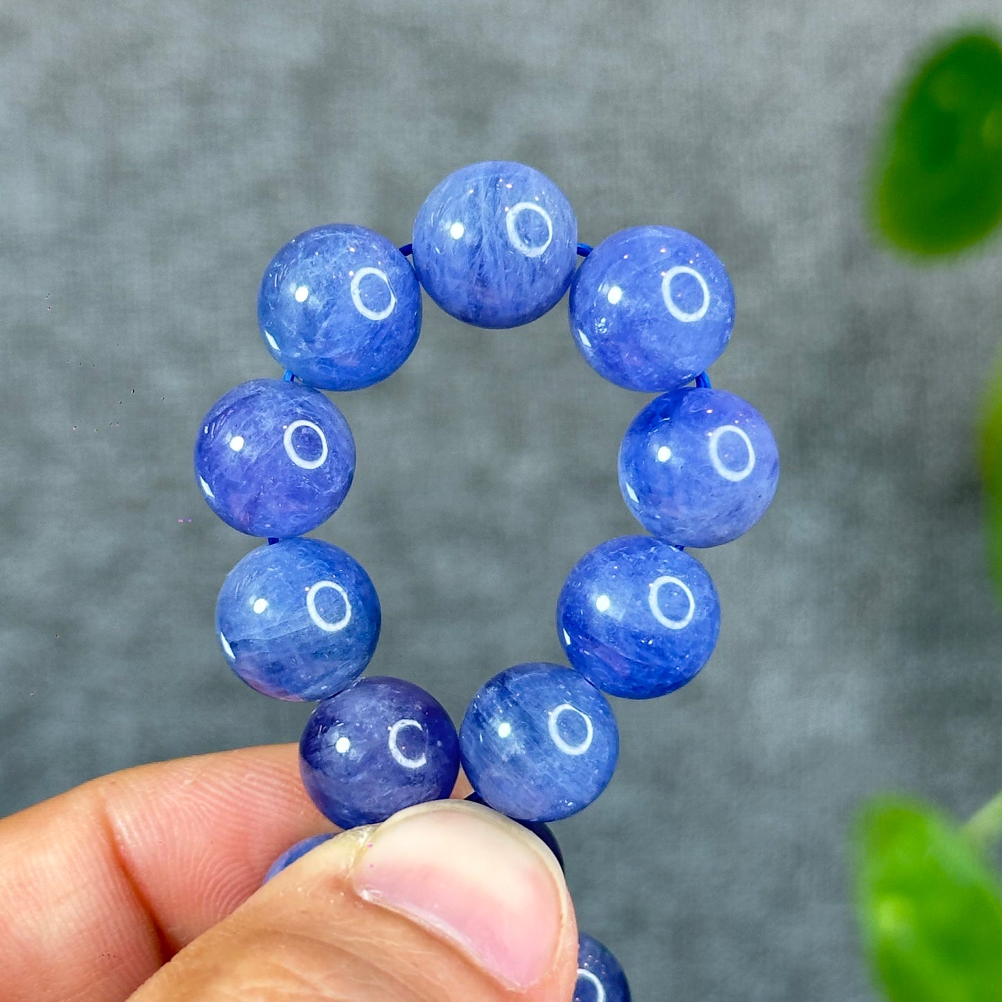 Natural Tanzanite Bracelet Size 10.6 mm