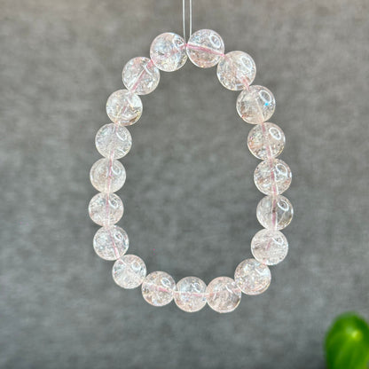 Natural Pink Himalayan Quartz Bracelet Size 10.5 mm
