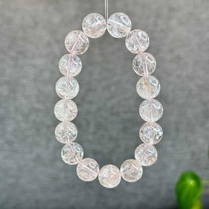 Natural Pink Himalayan Quartz Bracelet Size 12.2 mm