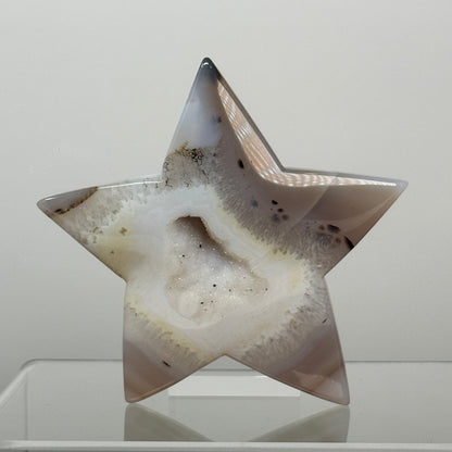 Natural Druzy Agate Star Figurine