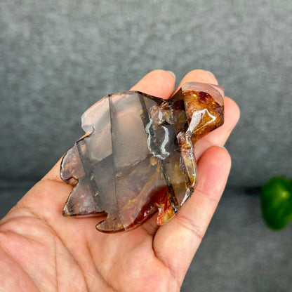 Natural Fire Quartz Turtle Figurine