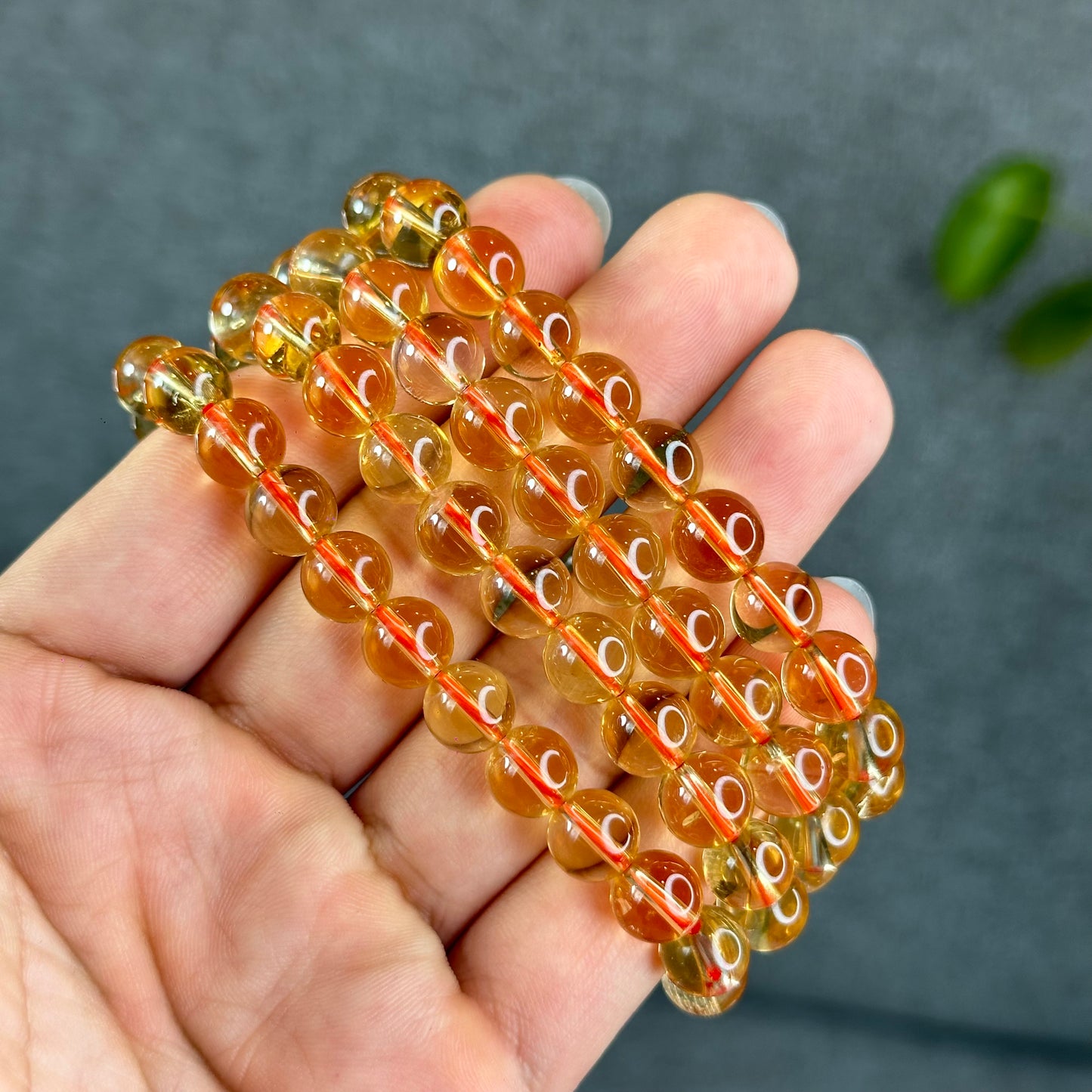 Natural Citrine VIP Bracelet Size 8.8 mm