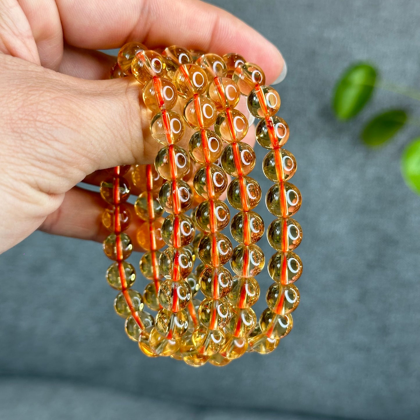 Natural Citrine VIP Bracelet Size 8.8 mm