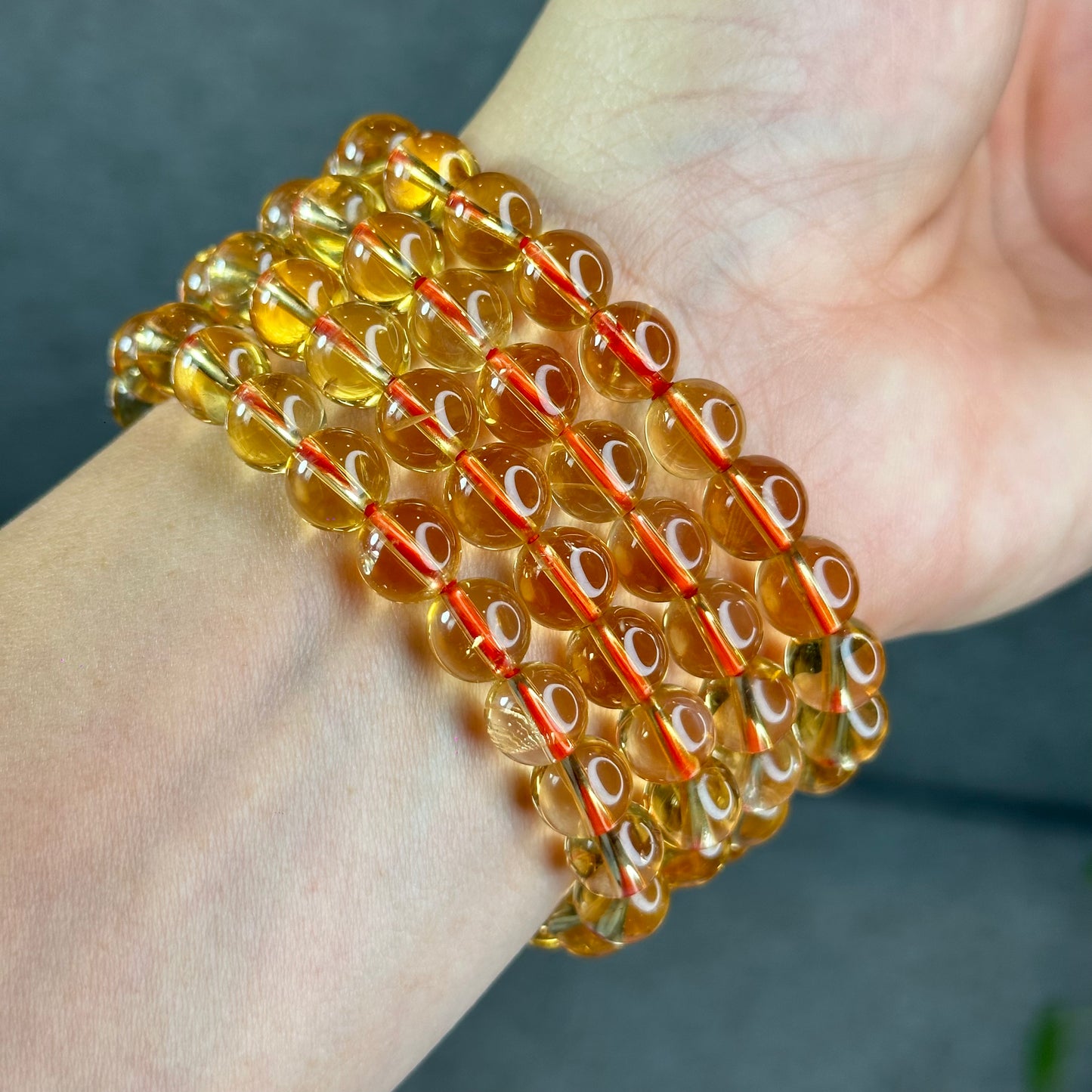 Natural Citrine VIP Bracelet Size 8.8 mm