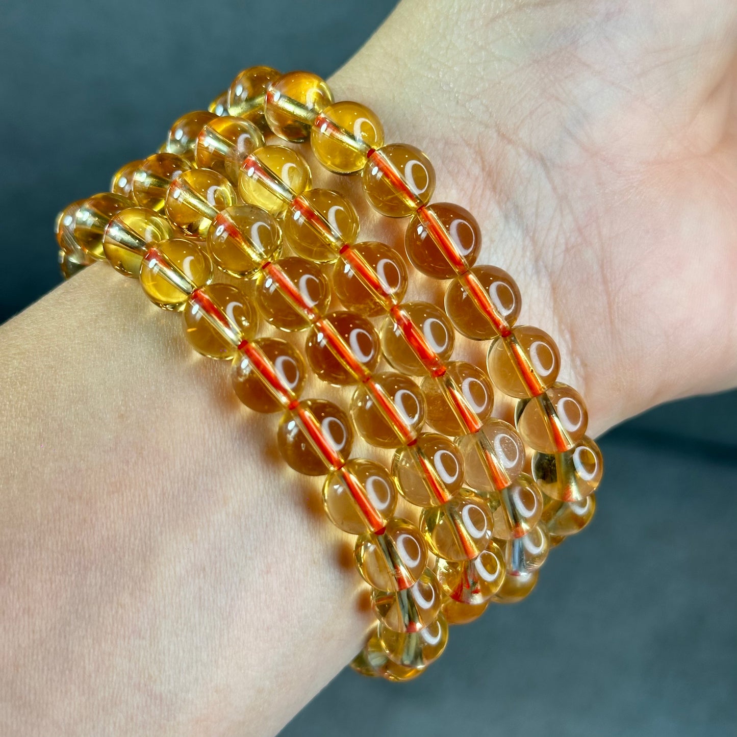 Natural Citrine VIP Bracelet Size 8.8 mm