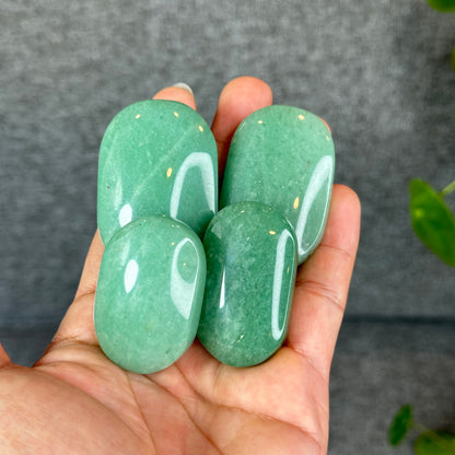 Natural Aventurine Palm Stone
