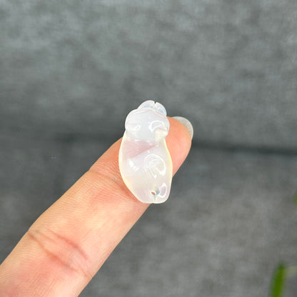 Natural Translucent Cat Agate Charm