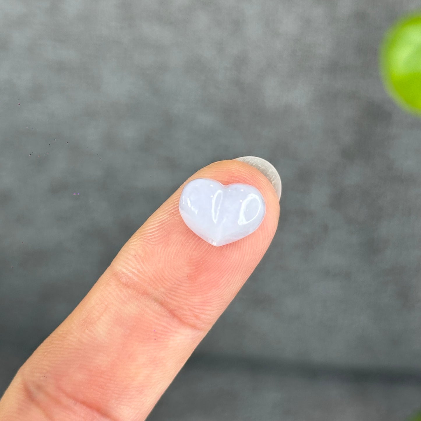 Natural Lavendar Heart Jadeite Jade Charm