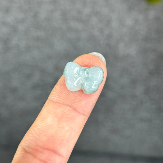Natural Bow Jadeite Jade Charm