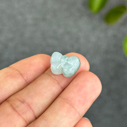 Natural Bow Jadeite Jade Charm