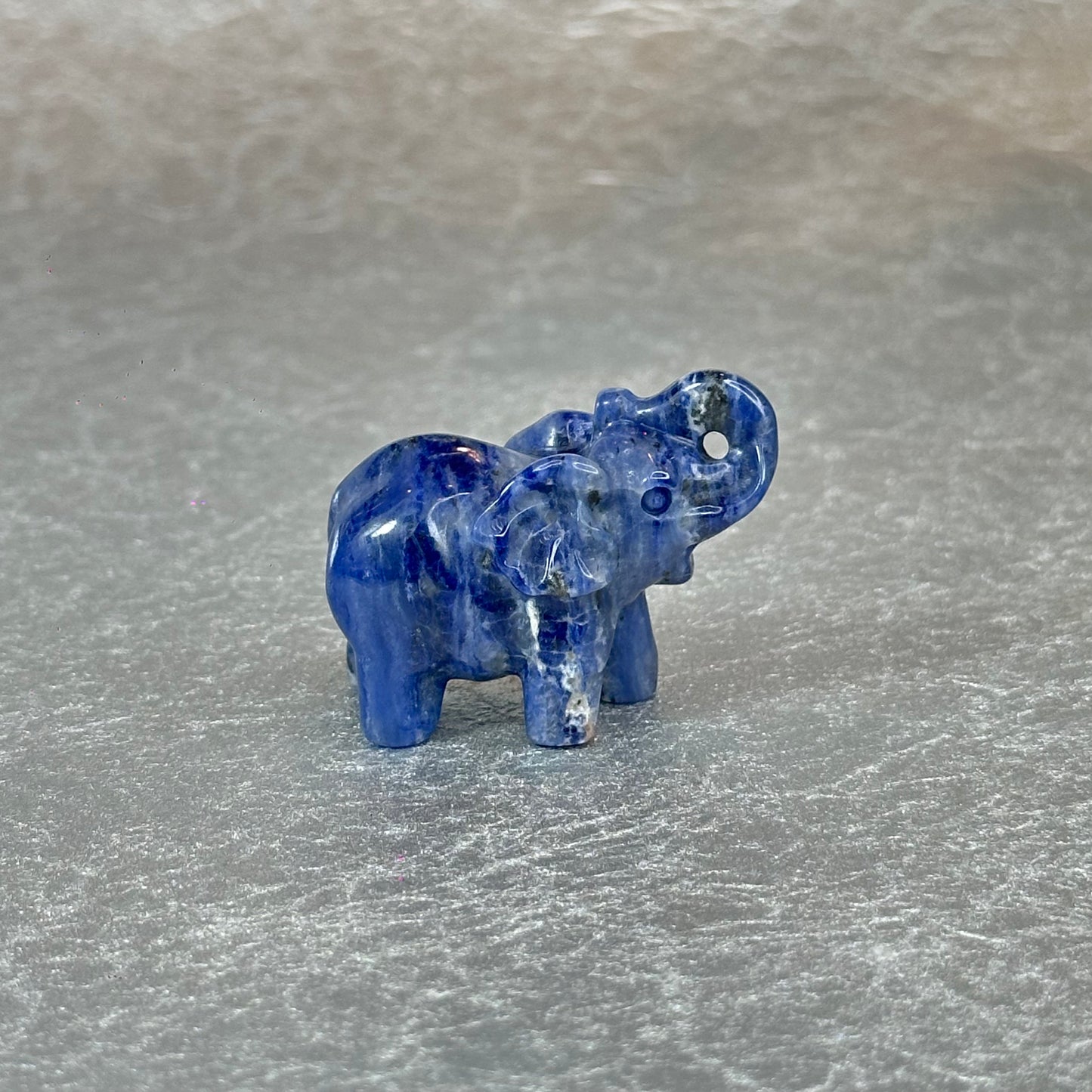 Natural Sodalite Elephant Figurine